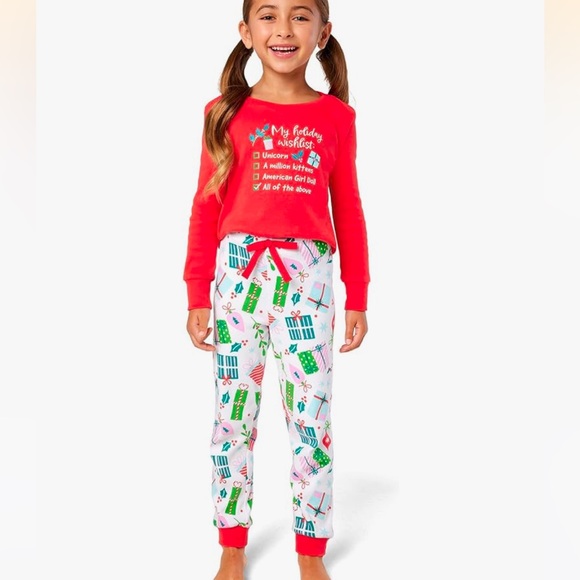 American Girl Other - American Girl Holiday PJs for Little Girls, Red and Green, Size 6 Girl